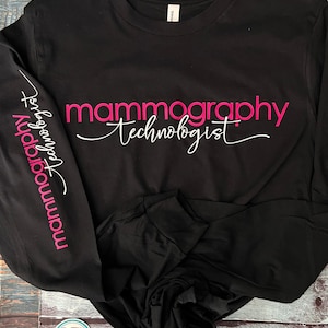 Unisex Long Sleeve nurse T-shirt | nurse T-shirt | Nurse Clothing | Ultrasound tech top | Ultrasound tech shirt | mammography tech