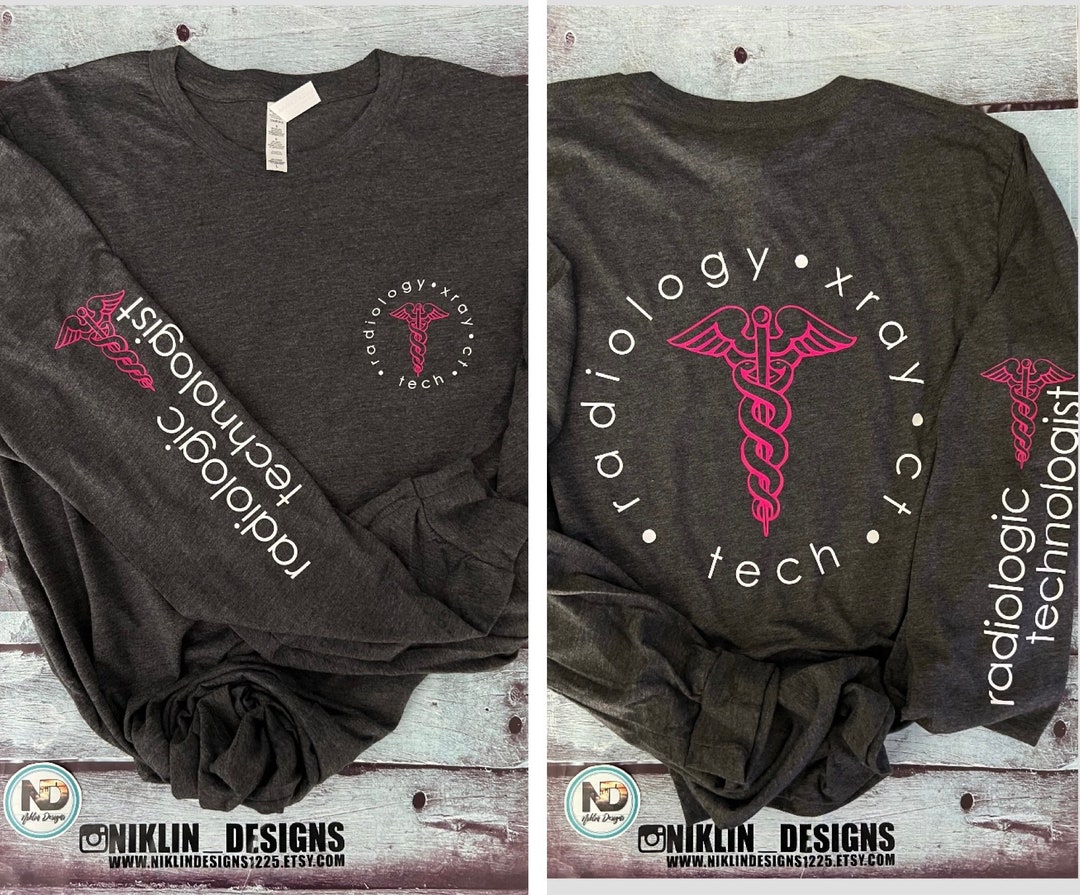 Unisex Long Sleeve Lightweight Radiology Tshirt Radiology Tshirt Xray Tech Clothing
