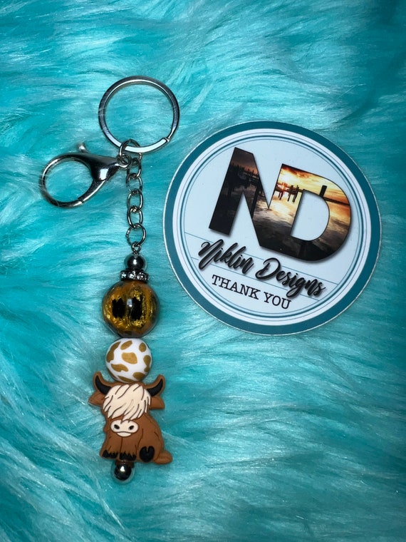 niklindesigns1225 Silicone Beaded Keychain