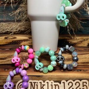 Stanley Cup Charm for Women, Fun Gifts for Women, Stanley Cup Accessories, Tumbler Handle Cup Charms, Silicone Bead Bag Tag, Gifts for her