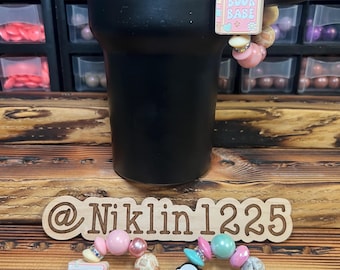 Stanley Cup Charm for Women, Fun Gifts for Women, Stanley Cup Accessories, handle Charm, Silicone Bead Bag Tag, Gifts for her, Tumbler charm