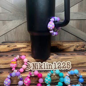 Stanley Cup Charm for Women, Fun Gifts for Women, Stanley Cup Accessories, Tumbler Handle Cup Charms, Silicone Bead Bag Tag, Gifts for her