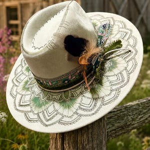 Womens Burnt Fedora - Etsy display picture 1
