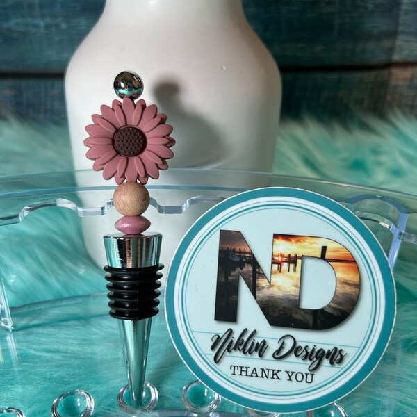 Flower Wine Stopper Etsy