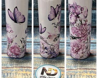 Tumbler | Metal tumbler | butterfly tumbler |  butterfly Tumblers | butterflies tumbler | Butterfly | Custom Tumbler | 20oz Tumbler