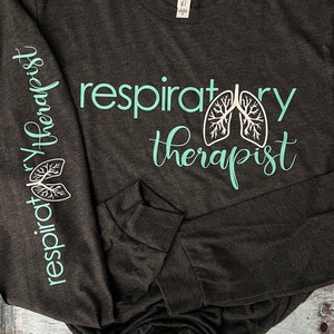 Unisex Long Sleeve nurse T-shirt | nurse T-shirt | Nurse Clothing | Respiratory therapist top | Respiratory therapy