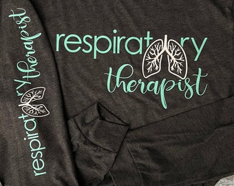 Unisex Long Sleeve nurse T-shirt | nurse T-shirt | Nurse Clothing | Respiratory therapist top | Respiratory therapy