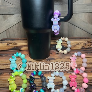 Stanley Cup Charm for Women, Fun Gifts for Women, Stanley Cup Accessories, Tumbler Handle Cup Charms, Silicone Bead Bag Tag, Gifts for her