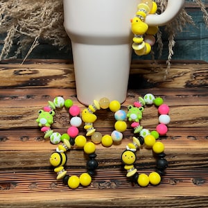 Stanley Cup Charm for Women, Fun Gifts for Women, Stanley Cup Accessories, Tumbler Handle Cup Charms, Silicone Bead Bag Tag, Gifts for her