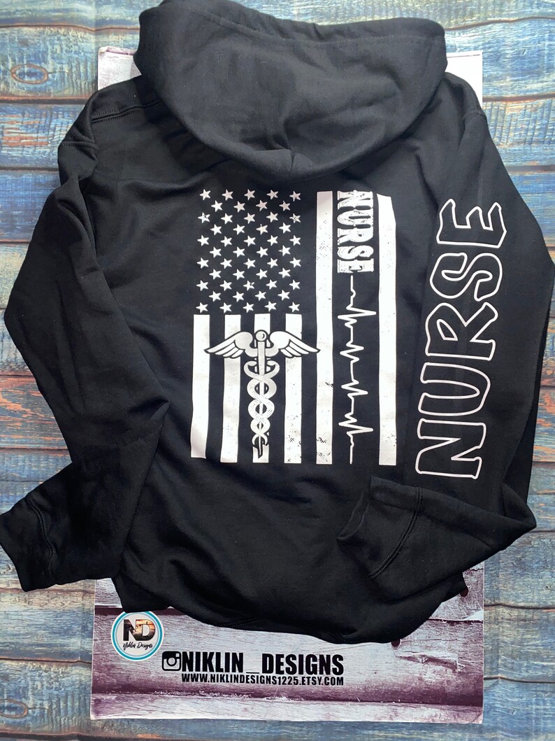 Unisex Long Sleeve Zip up Nurse Hoodie Nurse Hoodie Zip up Etsy