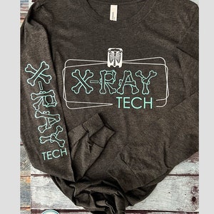 Unisex Long Sleeve Lightweight radiology T-shirt | radiology T-shirt | Xray tech Clothing |radiologist Top | Radiologist Shirt | X-ray tech