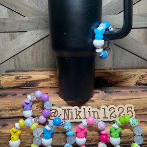 Stanley Cup Charm for Women, Fun Gifts for Women, Stanley Cup Accessories, Tumbler Handle Cup Charms, Silicone Bead Bag Tag, Gifts for her