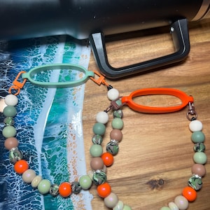 Tumbler Carrier | Tumbler Strap | Silicone Water Bottle Handle | Travel Cup/Mug Holder | Tumbler Accessories | Drinks Bottle | Carry Strap