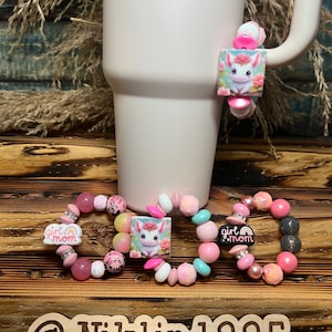 Stanley Cup Charm for Women, Fun Gifts for Women, Stanley Cup Accessories, Tumbler Handle Cup Charms, Silicone Bead Bag Tag, Gifts for her