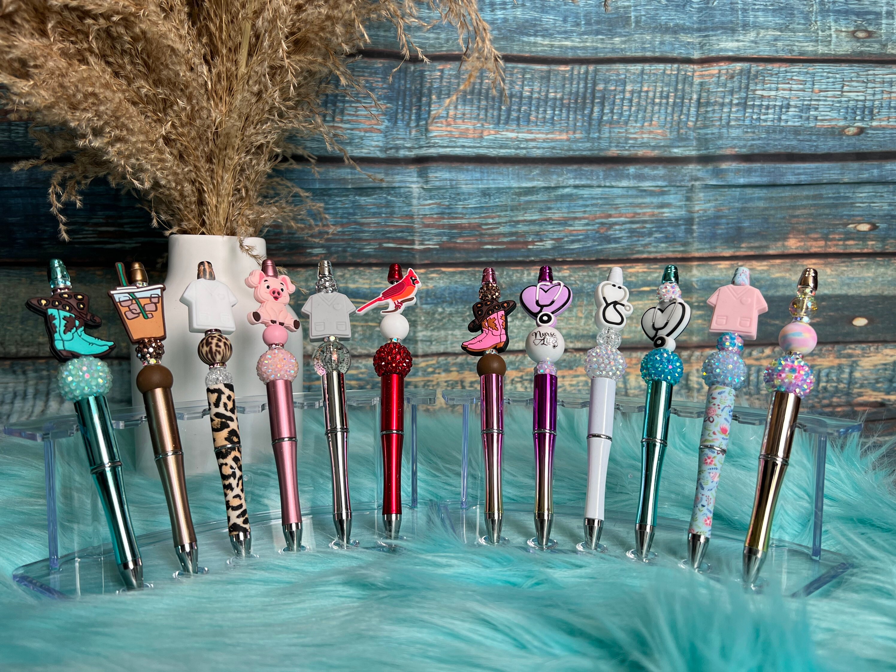 Pens, Silicone Pen, Silicone beads, Beaded pens, custom pens, gummy bear  pen, Silicone bear pen, custom pen, writing pen, silicone beads