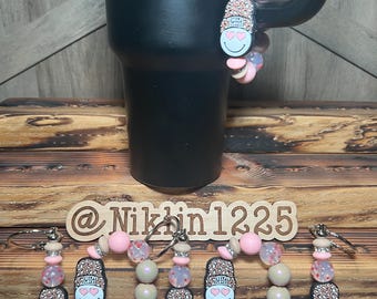 Stanley Cup Charm for Women, Fun Gifts for Women, Stanley Cup Accessories, Tumbler Handle Cup Charms, Silicone Bead Bag Tag, Gifts for her