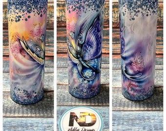 Tumbler | Metal tumbler | butterfly tumbler |  butterfly Tumblers | butterflies tumbler | Butterfly | Custom Tumbler | 20oz Tumbler