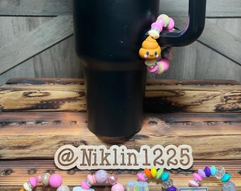 Beaded Cup Handle Charm, Stanley Tumbler Accessory