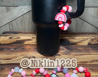 Stanley Cup Charm for Women, Fun Gifts for Women, Stanley Cup Accessories, Tumbler Handle Cup Charms, Silicone Bead Bag Tag, Gifts for her