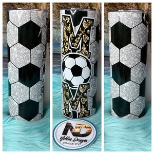 Tumble, Metal tumbler, soccer tumbler, soccer mom Tumbler, sports tumbler, game day Tumblers, Custom Tumbler, 20oz Tumbler