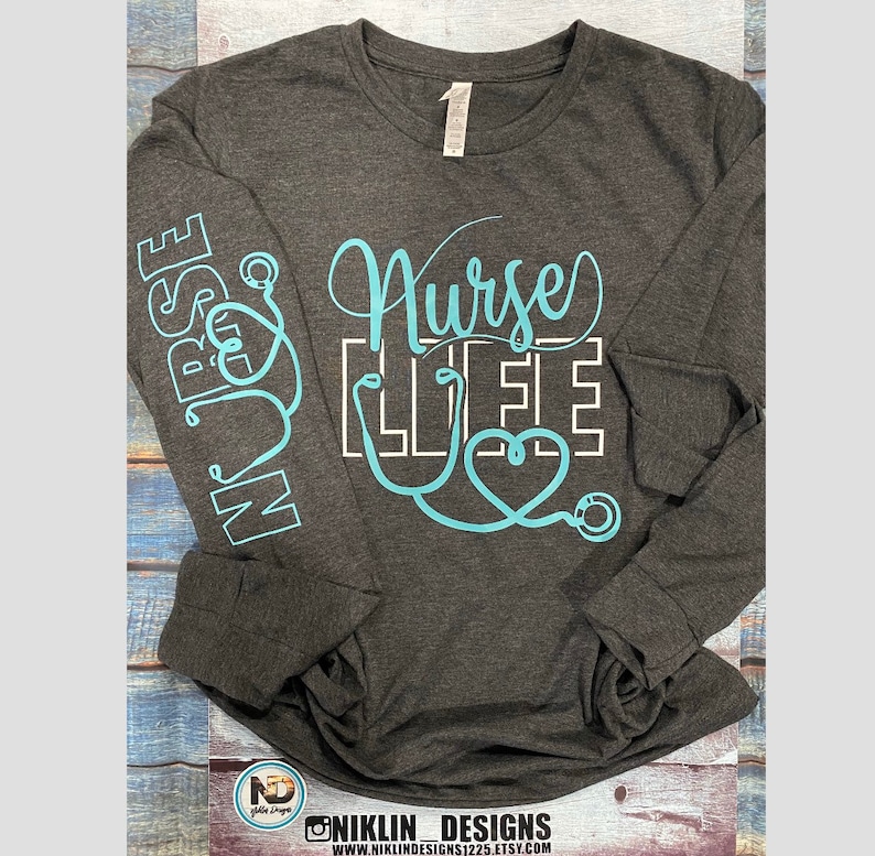 Womans Long Sleeve Lightweight Nurse Tshirt Nurse Tshirt Etsy