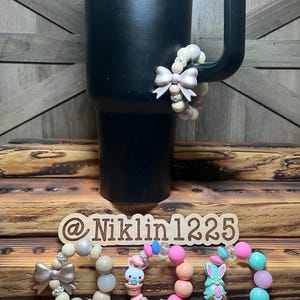Stanley Cup Charm for Women, Fun Gifts for Women, Stanley Cup Accessories, Tumbler Handle Cup Charms, Silicone Bead Bag Tag, Gifts for her