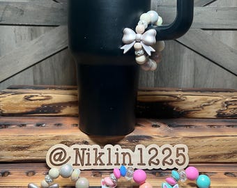 Stanley Cup Handle Charm, Silicone Bead Tumbler Accessory
