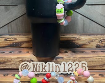 Beaded Stanley Cup Handle Charm, Tumbler Accessory