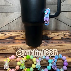 Stanley Cup Charm for Women, Fun Gifts for Women, Stanley Cup Accessories, Tumbler Handle Cup Charms, Silicone Bead Bag Tag, Gifts for her