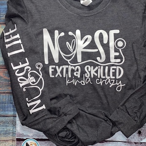 Unisex Long Sleeve Lightweight nurse T-shirt | nurse T-shirt | Nurse Clothing | Nurse Top | Nurse Shirt | registered nurse | Scrubs nurse
