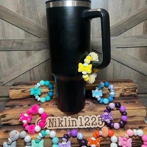 Stanley Cup Charm for Women, Fun Gifts for Women, Stanley Cup Accessories, Tumbler Handle Cup Charms, Silicone Bead Bag Tag, Gifts for her