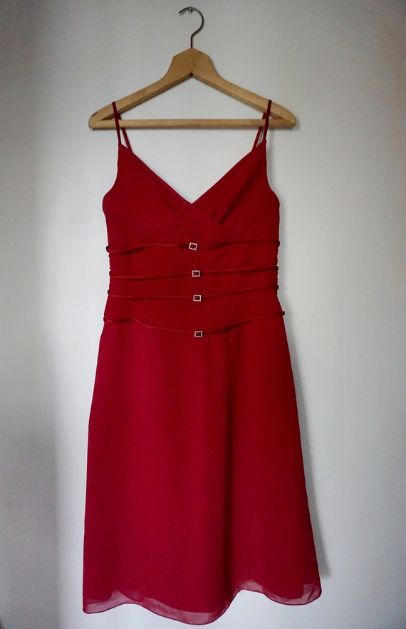 Vintage 1980's Elegant Red Evening Alicja Eklöw Dress | Etsy