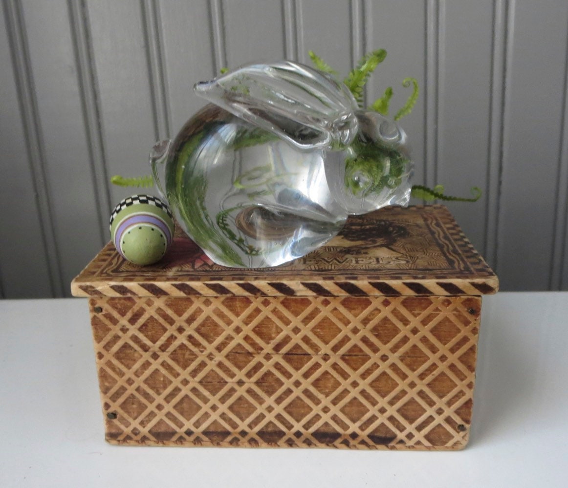 Lead Crystal Rabbit Vintage Lead Crystal Bunny Rabbit, Toscany Collection, Taiwan ...