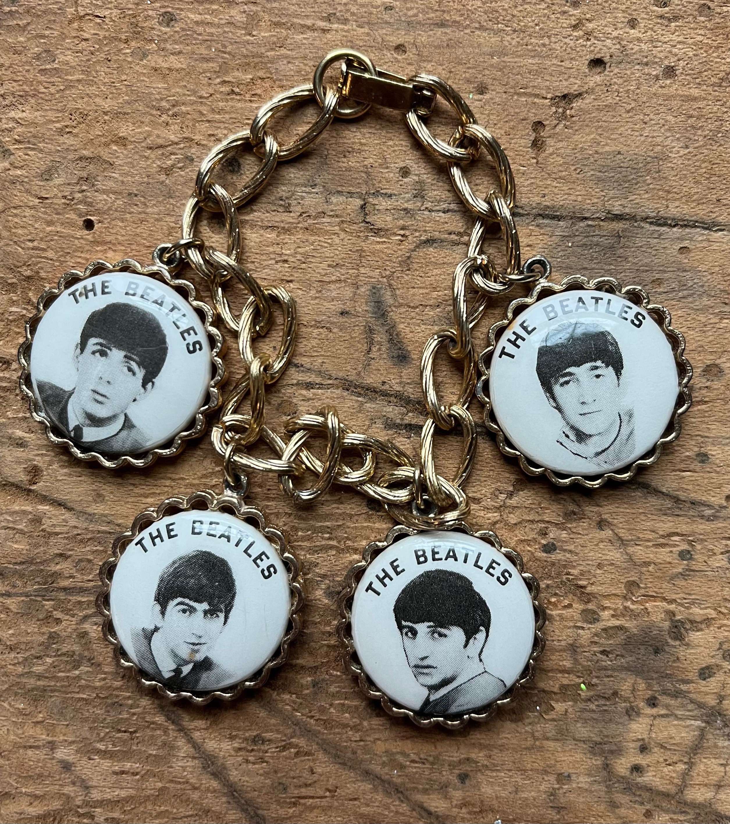 Vintage Beatles Bracelet With Fab Four in Goldtone - Etsy UK