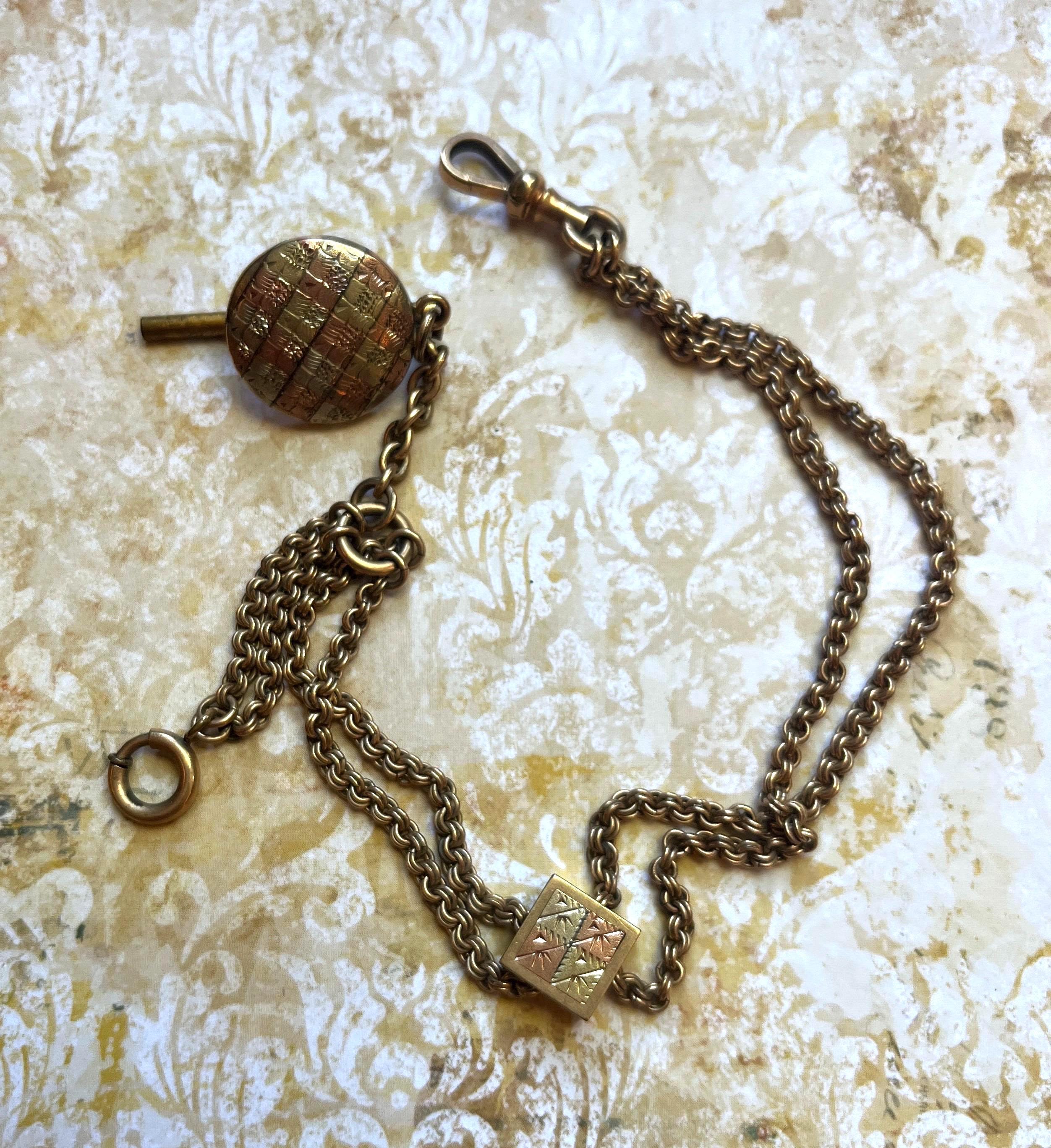 Antique Simmons Watch Chain - Etsy