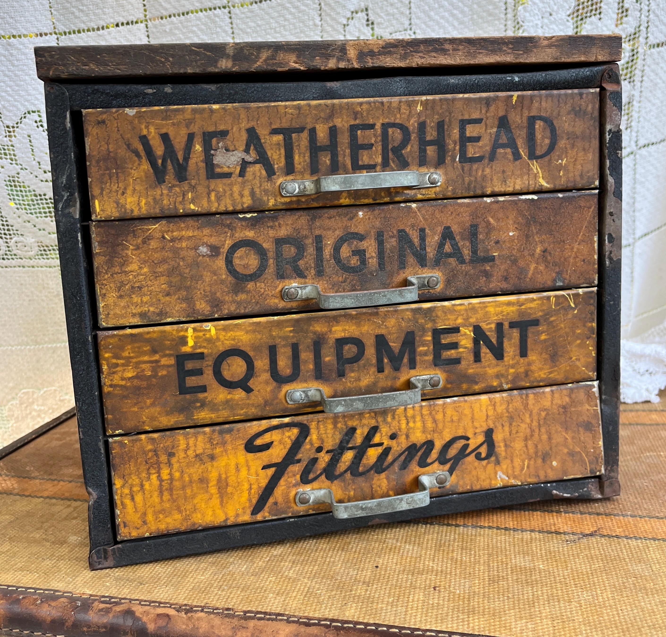 【USA vintage】WEATHERHEAD メタルボックス　工具箱　収納 USA vintage】WEATHERHEAD メタルボックス 工具箱 収納