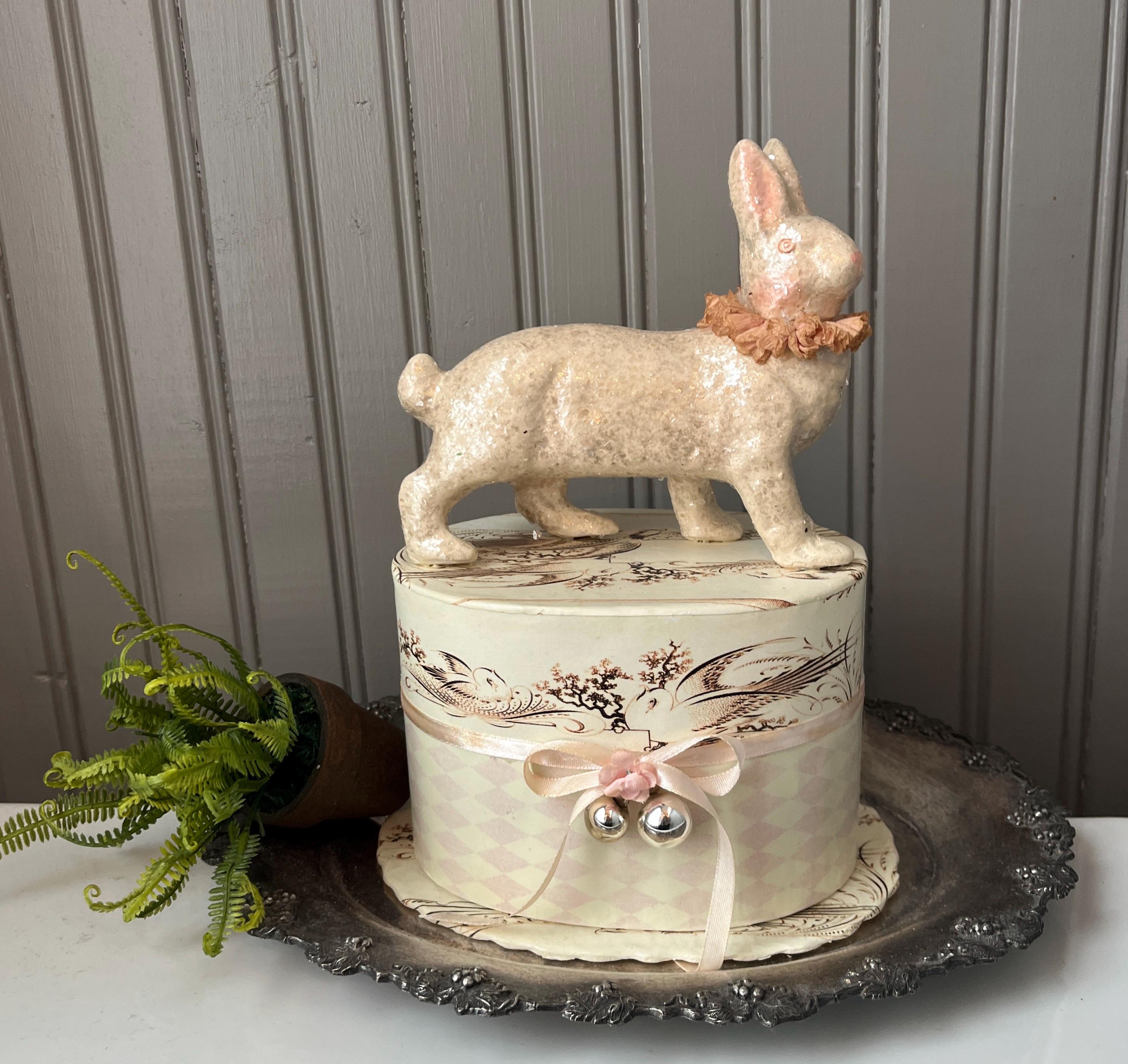 Bethany Lowe Spring Easter Pastel Sheep Folk Art Figurine – Set Of 4 Colors
