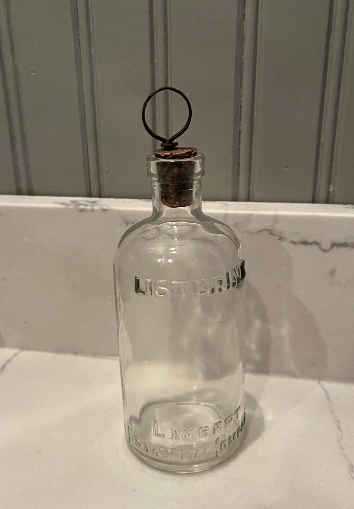 Antique Listerine Antiseptic Apothecary Bottle Lambert Etsy