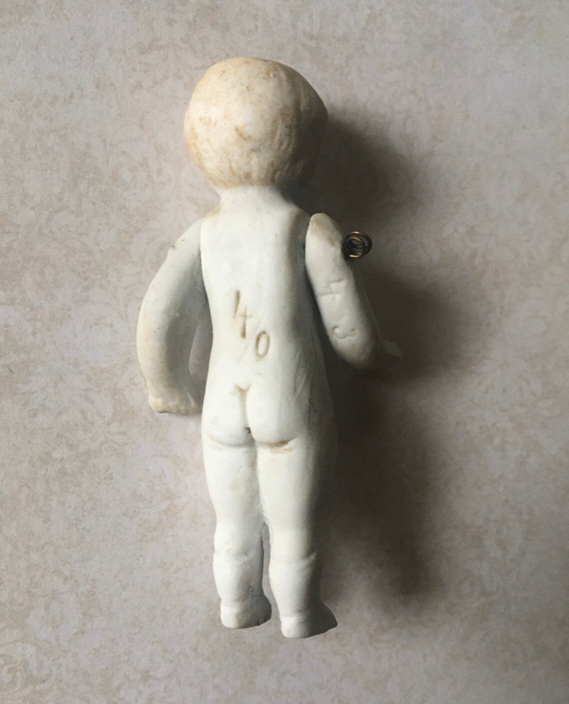 Antique Frozen Charlotte Small White Bisque Doll 4/0 Jointed Etsy