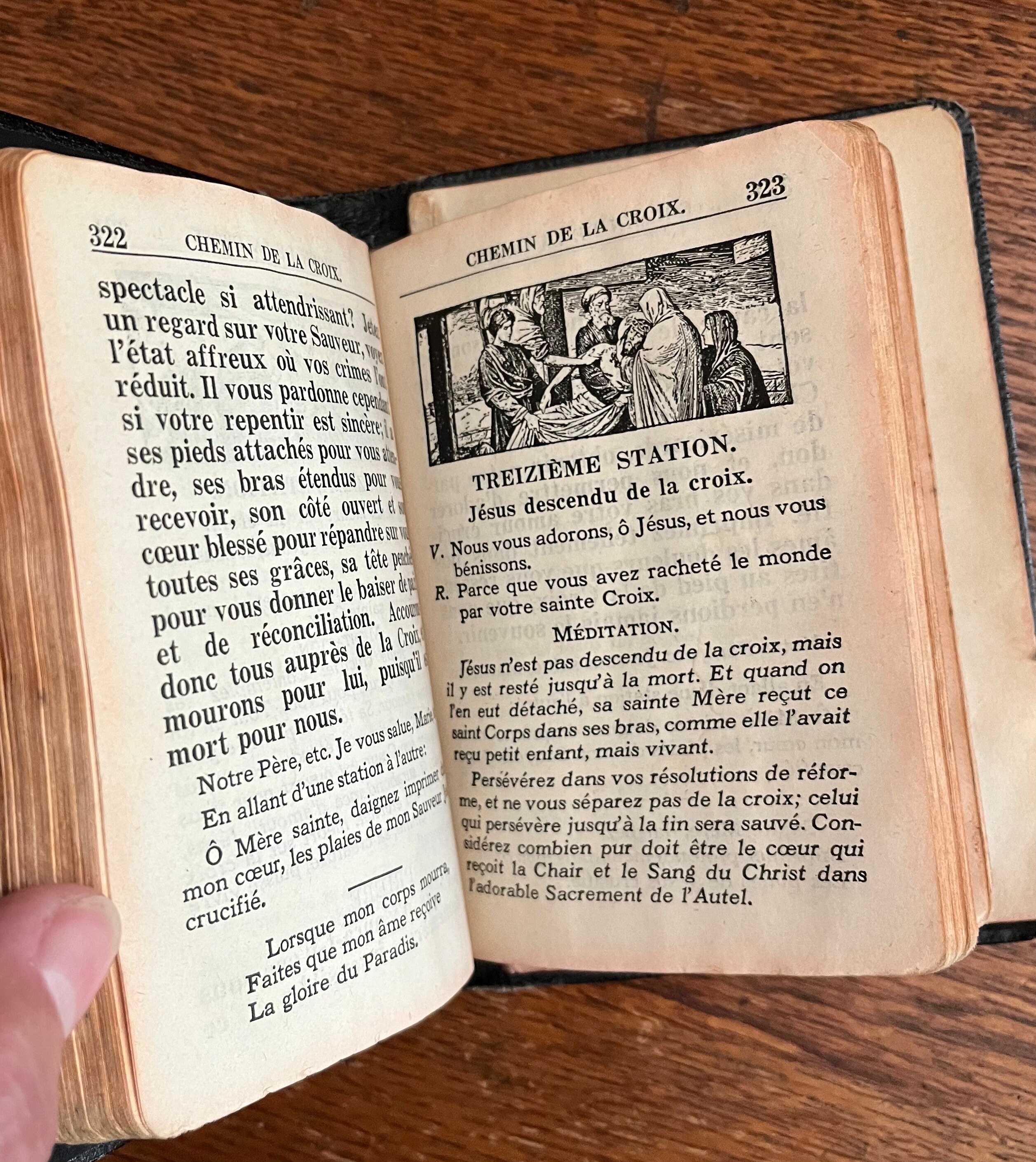 Vintage My Prayer Book, Manuel Du Chretien, Shabby French