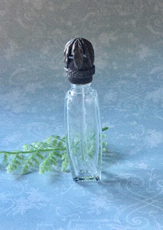 Antique Made in France Crystal Perfume Bottle, Etc