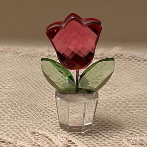 Swarovski Crystal Figurine Flowers in Pot - Etsy
