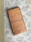 Vintage Yardley Compact with Mirror, Goldtone,  Florals, Bird and Cat Design, Sliding Compact with Hidden Rouge and Powder Wells