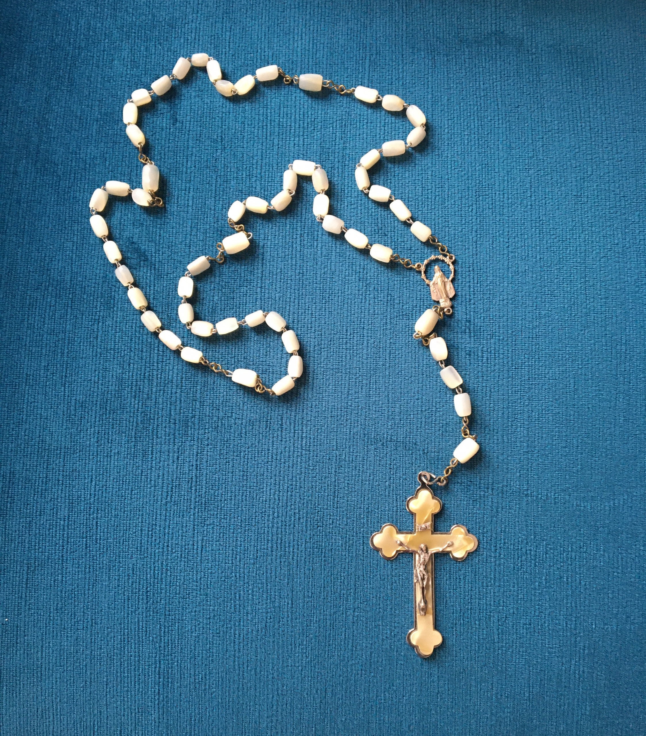 Antique mother of pearl best sale rosary