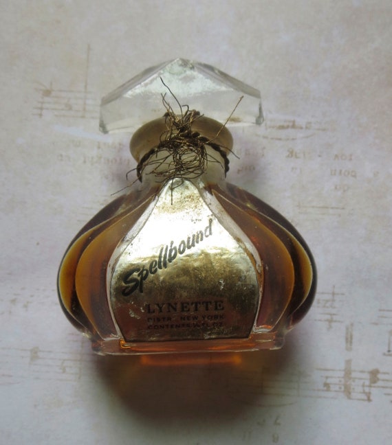 Vintage Spellbound By Lynette War Era Glass Perfume Bottle Etsy