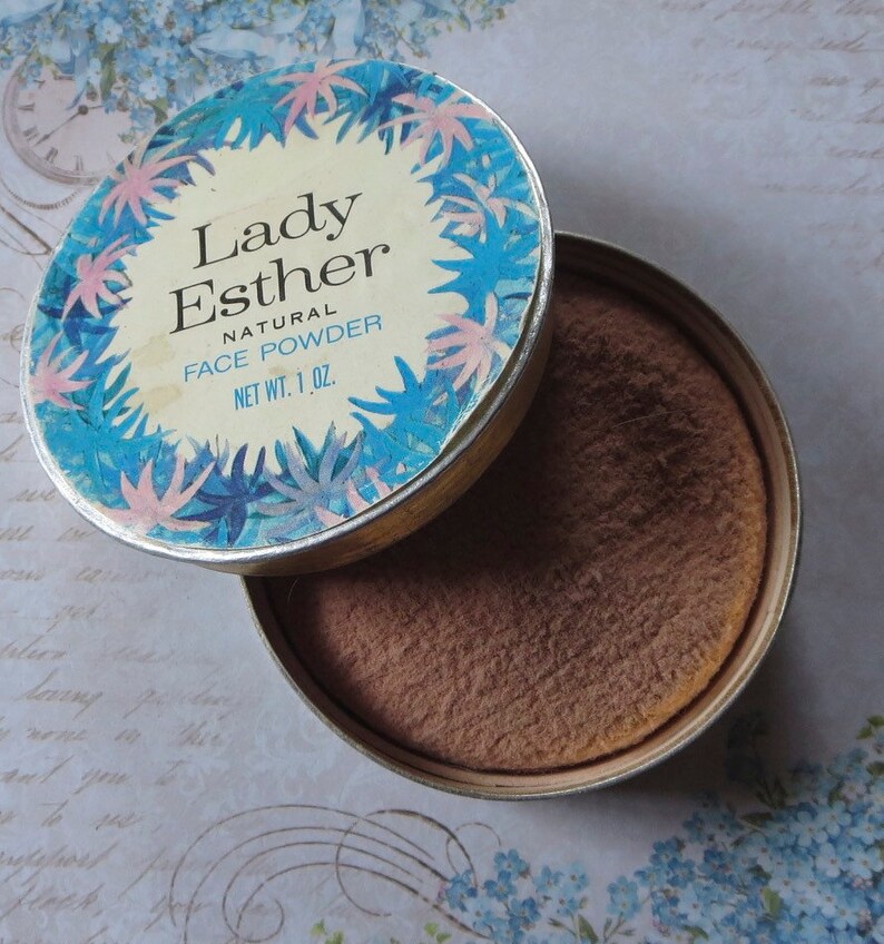 Vintage Lady Esther Natural Face Powder Cardboard Box With Etsy