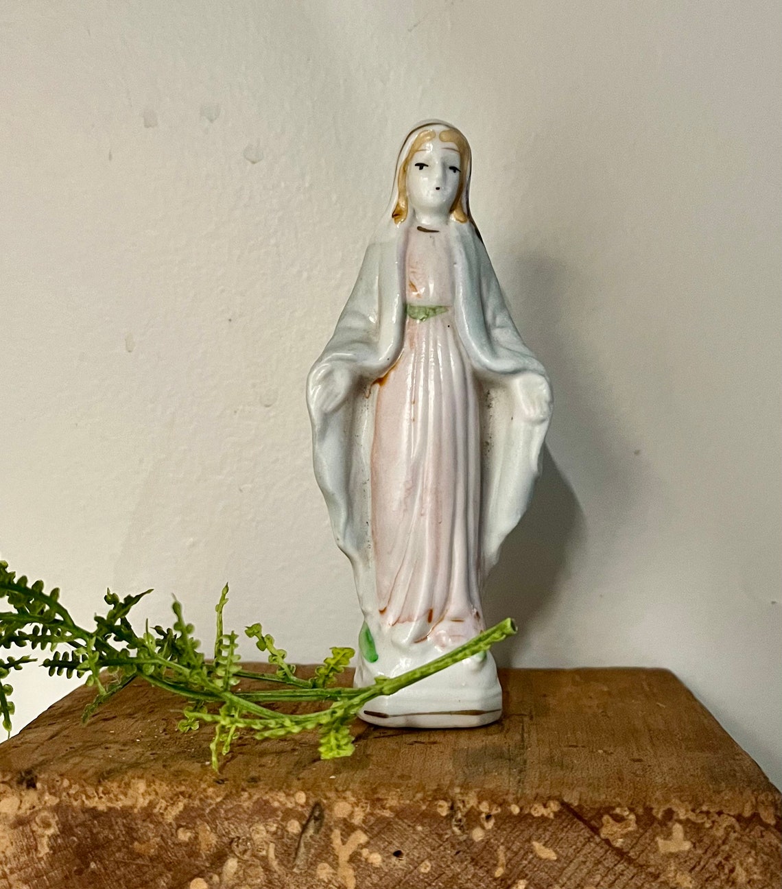 Vintage Ceramic Blessed Virgin Mary Statue Smaller Size - Etsy