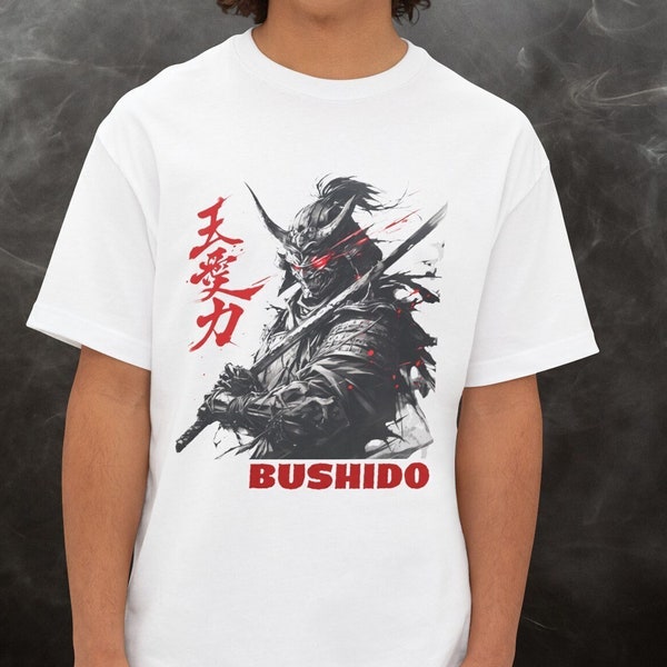 Streetwear Samurai oversized T-Shirt Ronin tshirt bushido Fitness Traditional Samurai Warrior Gift Japan Warrior Tee  Gym Crewneck unisex
