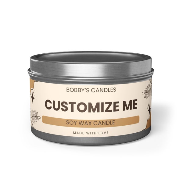 Custom Soy Candle - Personalize Your Scent, Create Unique Candle Experience