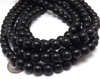 8MM Black Howlite Beads 8MM howlite bead | Strand of 50 Beads